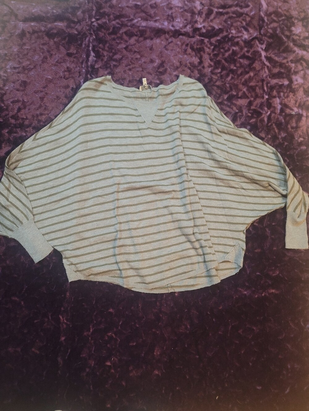 JOIE Striped Dolman Sleeve Sweater Knit Top